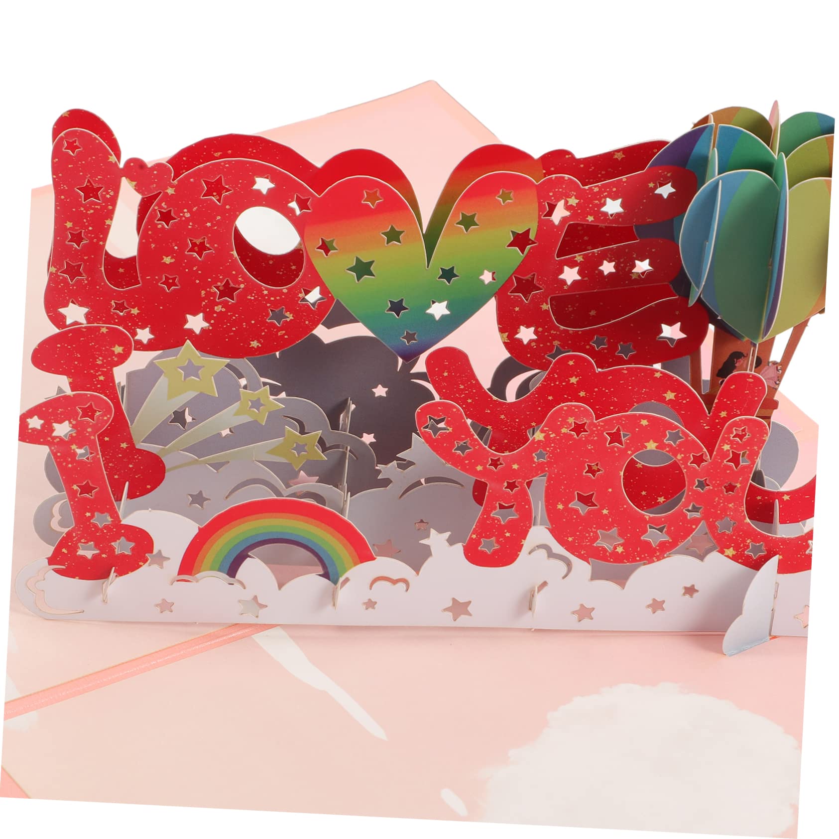 VILLCASE 5sätze Grußkarte Mit Liebe Design Handgemachte Jubiläumskarten Valentinstagskarten Und Geburtstagskarten Für Besondere Anlässe Und Persönliche Botschaften
