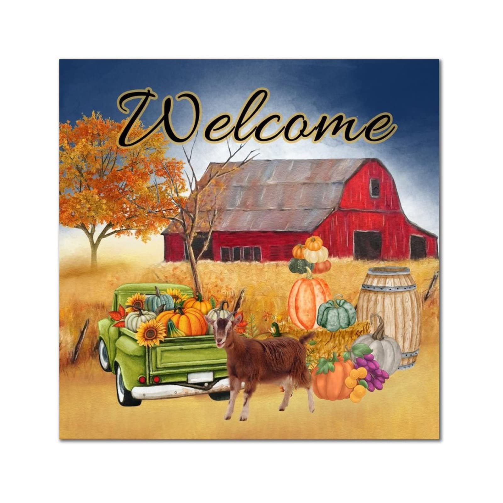 Panneau welcome farm en bois le cadeau idéal de crémaillère