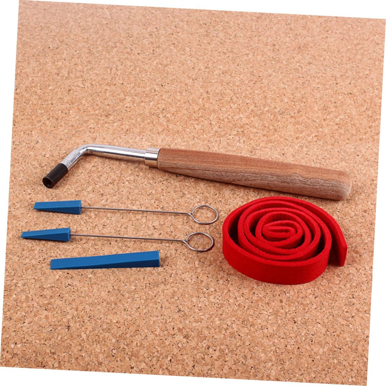 BESPORTBLE Piano Tuning Tool with Mutes and Temperament Strip Professional Piano Tuner Kit for Beginners and Students Essential Piano Repair Accessories for Accurate Sound
