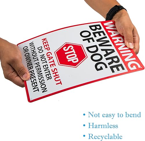 Miniatura 7 de Letreros de advertencia con texto en inglés Beware of Dog, Beware of Dog, Do Not Enter, decoración de pared para el hogar, cocina, granja, jardín,