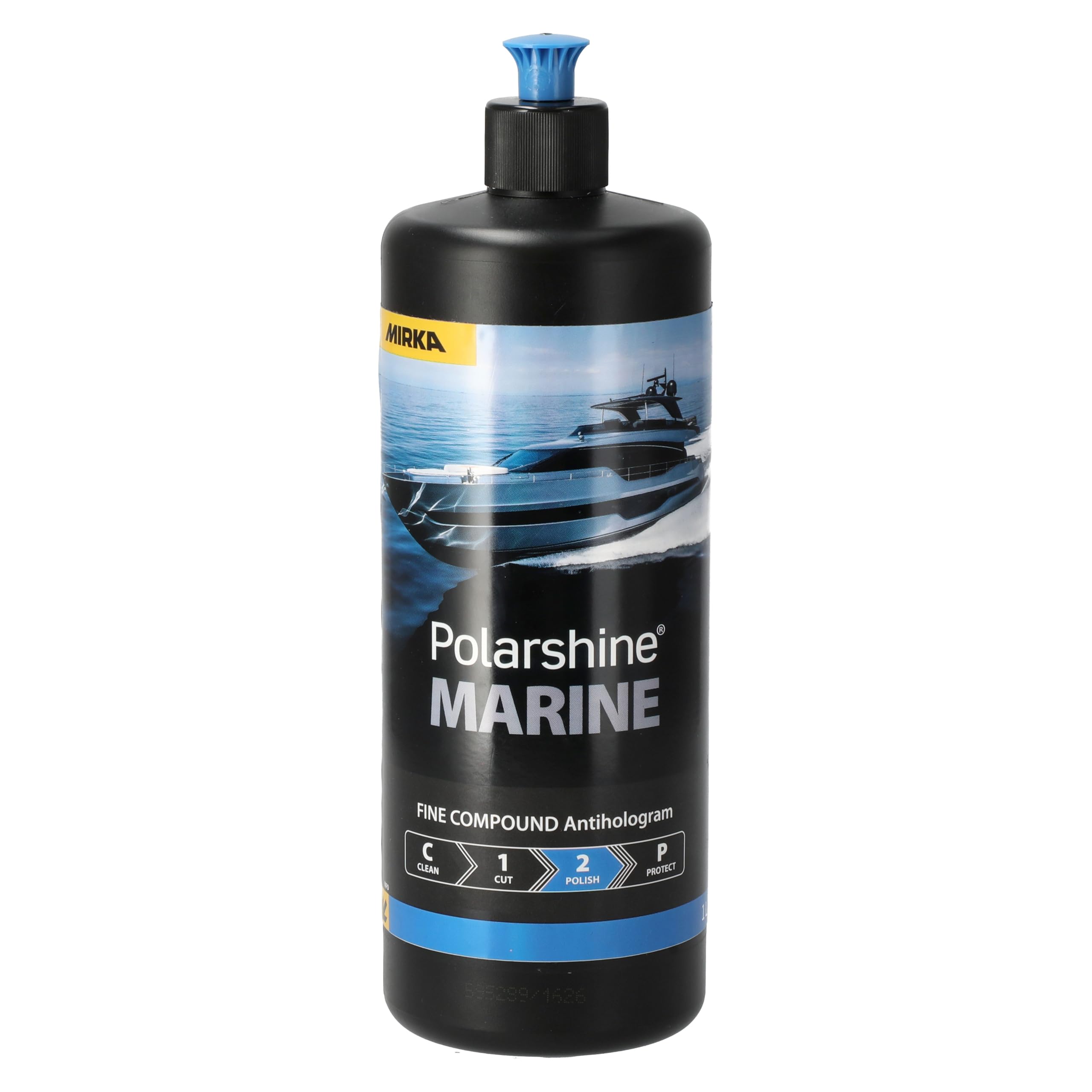 Mirka Polarshine Marine Compuesto Fino / 1 L/Compuesto Antiholograma de base acuosa, sin silicona / 7991210111FC