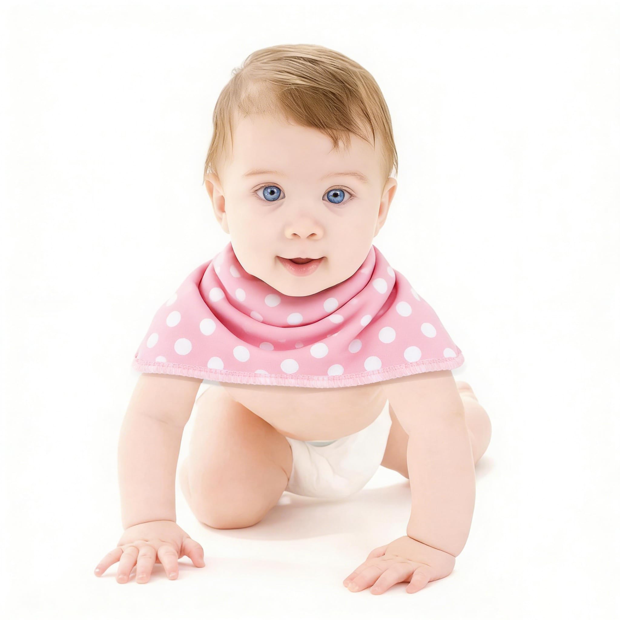 Lot de 12 bavoirs et bavoirs pour bébé - Design 2 en 1 - Grande taille - 3 couches - 100 % coton - Super absorbants et doux - Pour garçons et filles