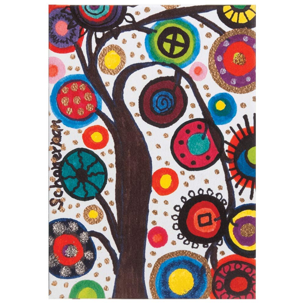 The Gift Wrap Company Tree Of Wonder Medium Bound Journal Stationery, 6.125" x 8.5", White