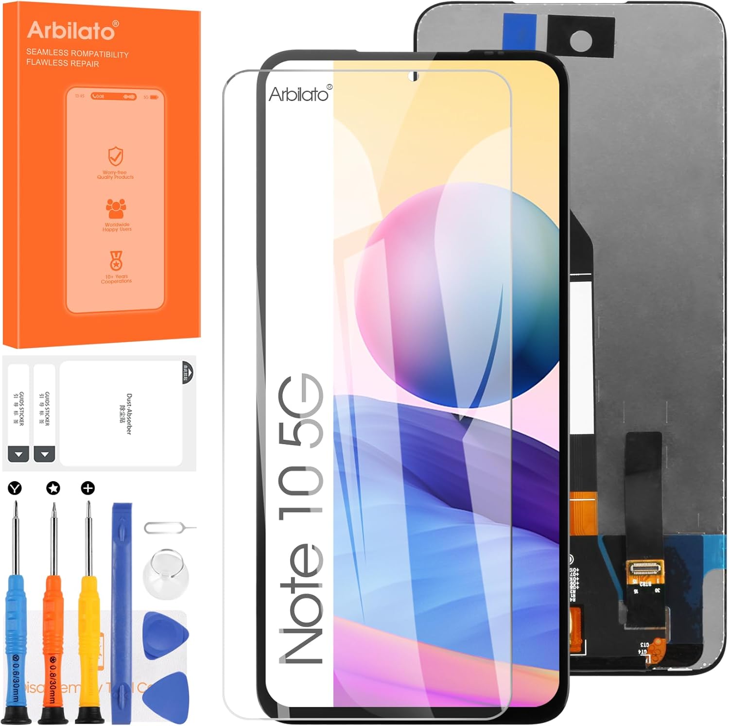 Screen for Xiaomi Redmi Note 10 5G Screen Replacement for Xiaomi Poco M3 Pro 5G LCD Screen for Redmi Note 10T 5G Touch Display Digitizer Assembly Repair Parts（Not Fit Note 10 Pro/Note 10）