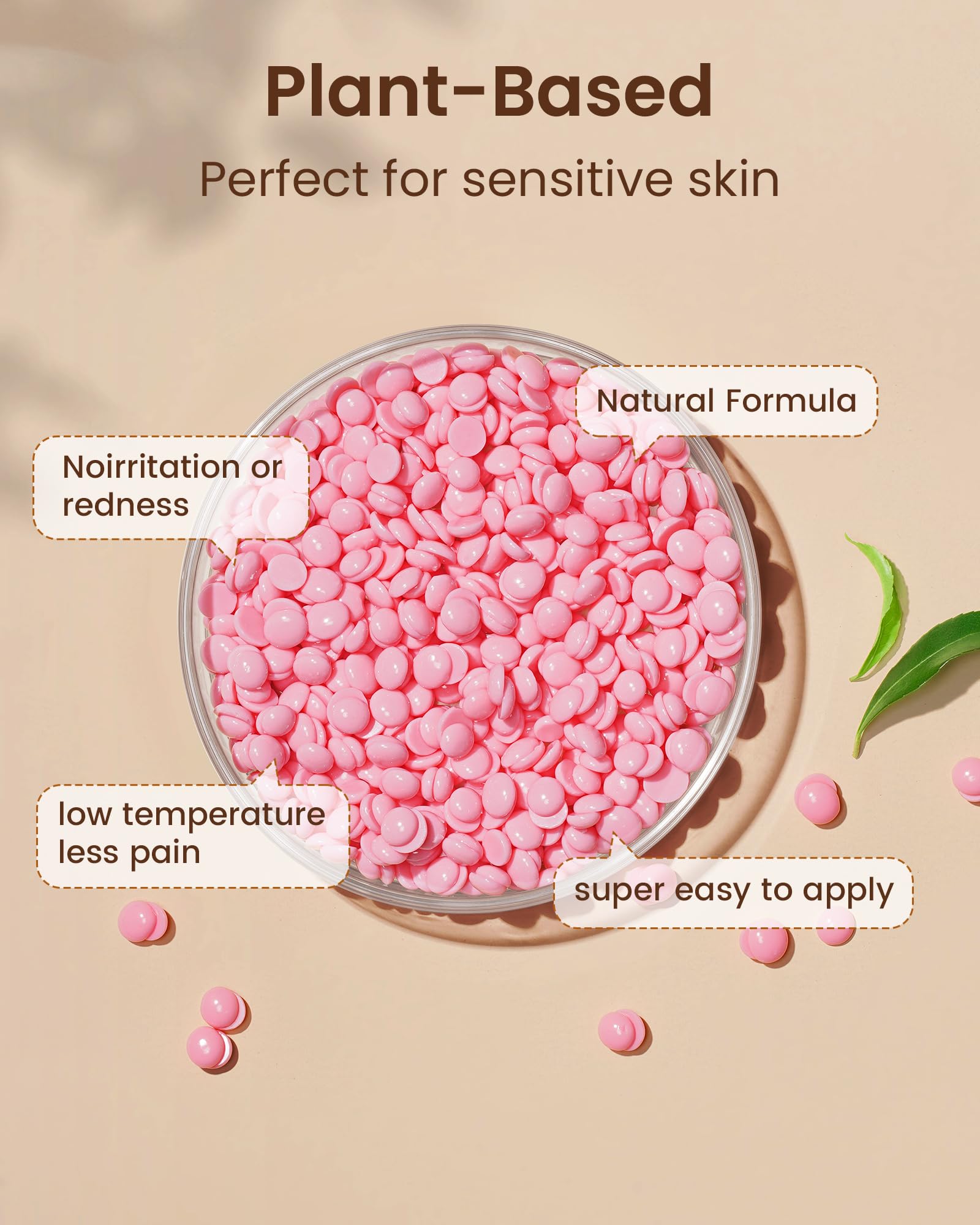 Waxing Set Wachs Haarentfernung Gesicht Körper: Wax Maschine Wachswärmer mit Silikon-Schale, 400g Wax zur haarentfernung, Warmwachs haarentfernung set