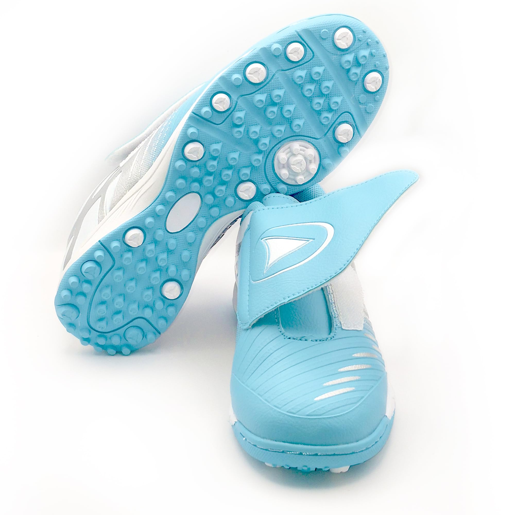 Botas de Fútbol Niños Multitacos sin Cordones Zapatillas MicroTacos Césped Sintético Artificial Turf Zapatos Futbol Niñas