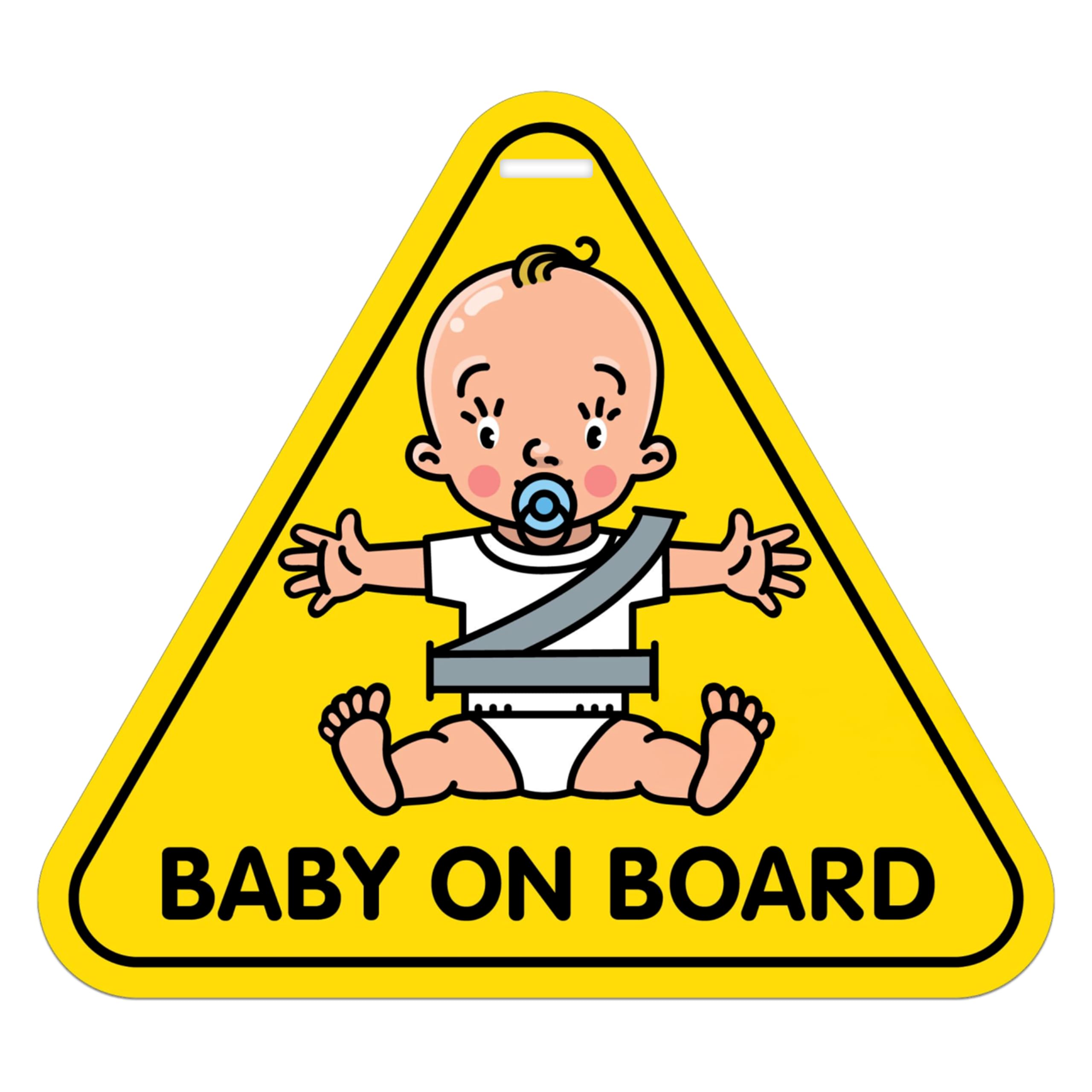 Goelite Baby On Board Car Sign, Window Hanging Safety Decal for Sleeping Child, Vehicle Warning Sticker