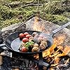Petromax Wrought Iron Skillet, Long Handle Pan Conducts Heat Evenly, Indoor/Outdoor Camping Cookware for Campfire or Home Kitchen Use, Stove to Table Serveware, 20.8" #4