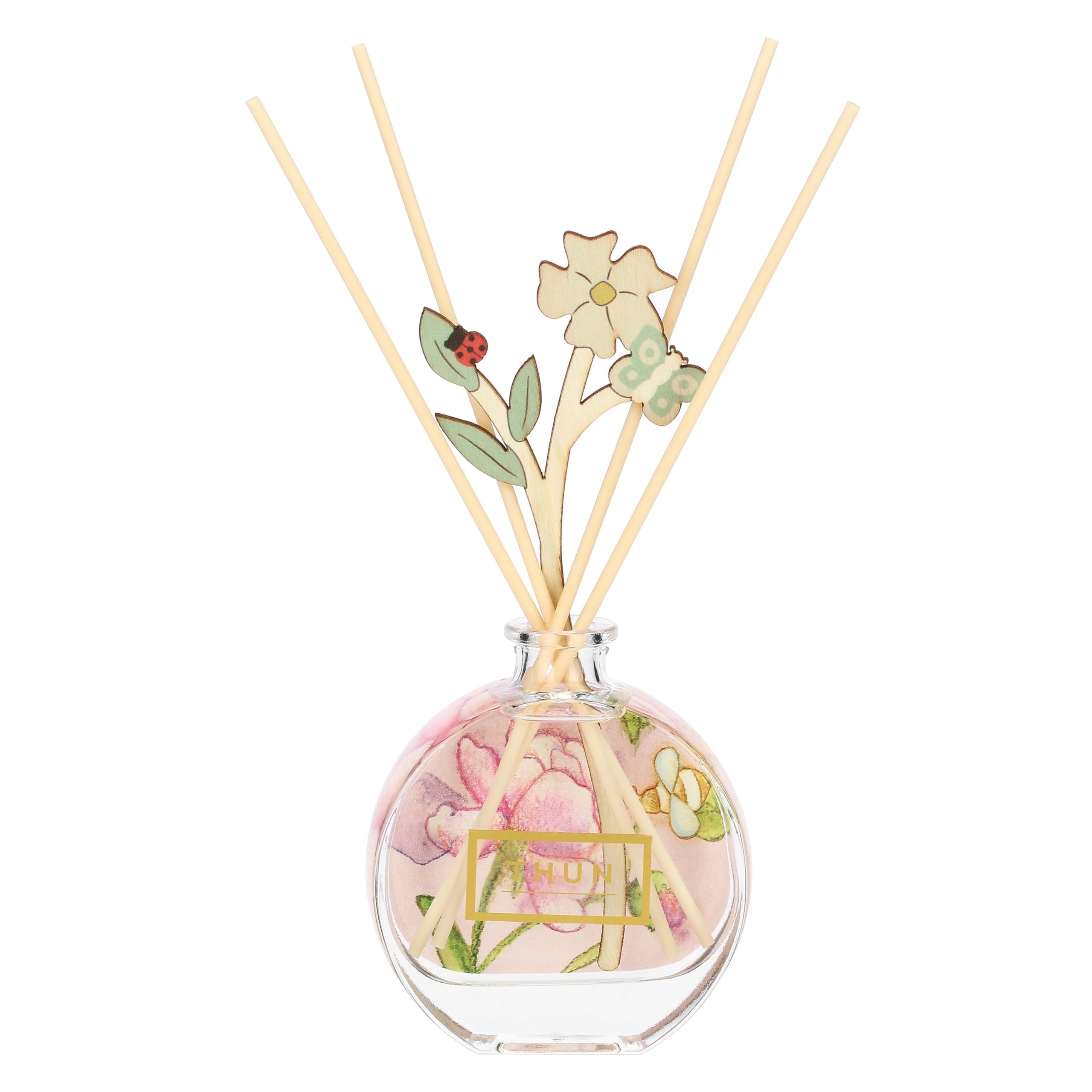 THUN Diffusore in Vetro Oro d'Orchidea, 100 ml, Profumazione per Casa