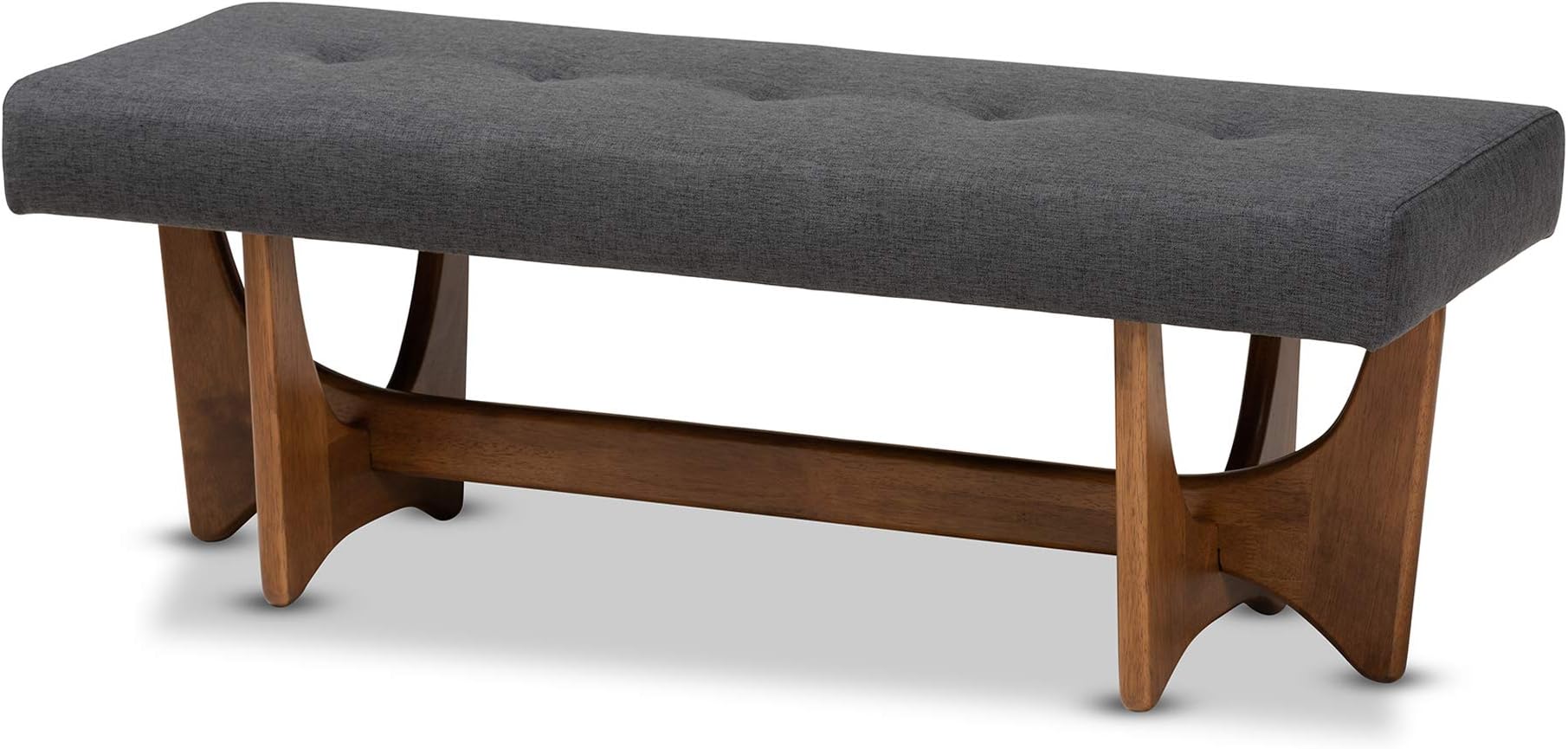Benches, One Size, Dark Grey/Walnut