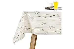 Leevan Heavy Vinyl Tablecloth Keeps Your Table Immaculate!