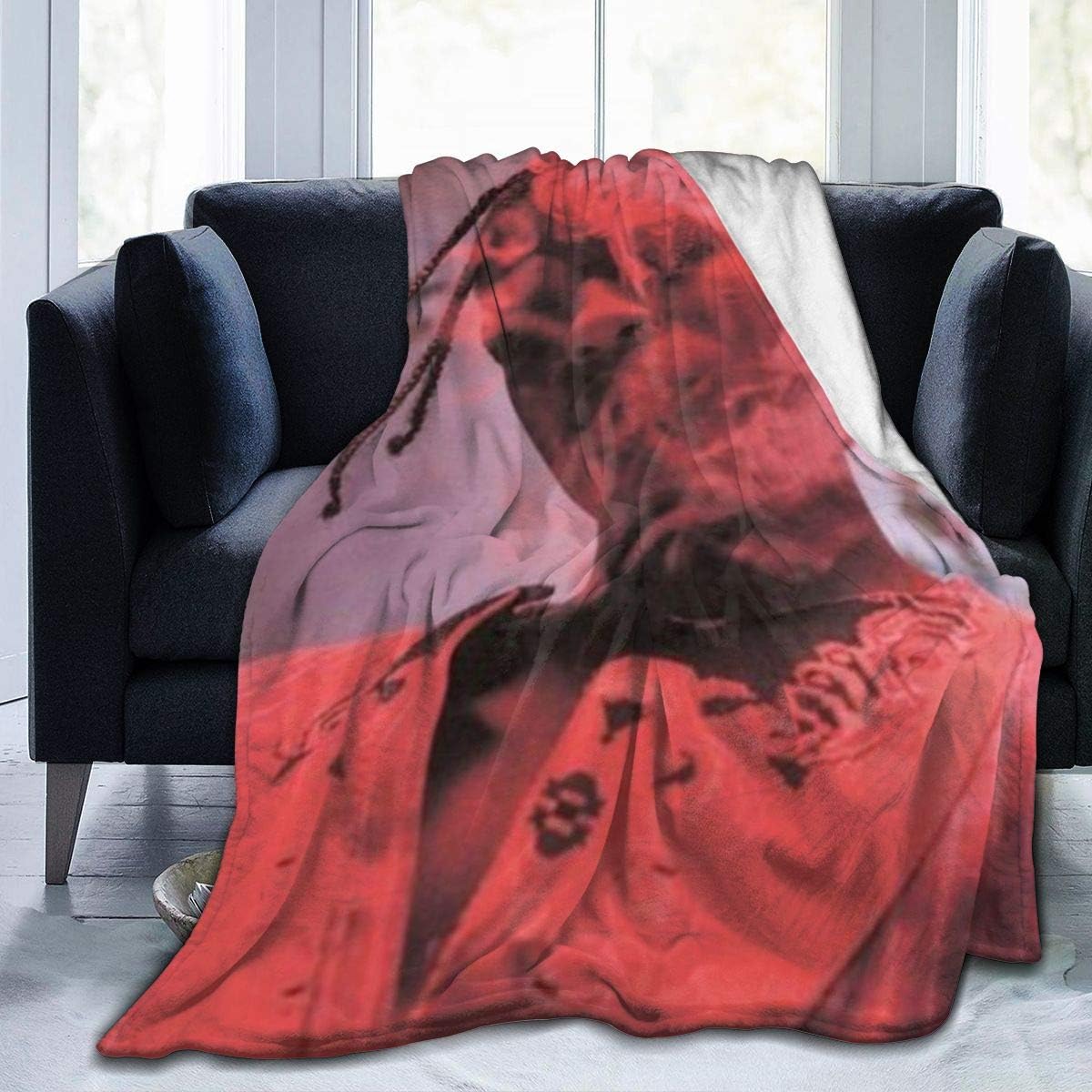 PROTHING ASAP Rocky Blanket ASAP Rocky Super Soft Fuzzy Fur Elegant Throw Blanket