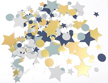 Outer Space Baby Shower Party Confetti - First Trip Around The Sun Boy 1st Birthday Decorations, Table Confetti, Table Party Decor Space Confetti