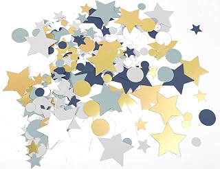 Outer Space Baby Shower Party Confetti - First Trip Around The Sun Boy 1st Birthday Decorations, Table Confetti, Table Party Decor (Space Confetti)