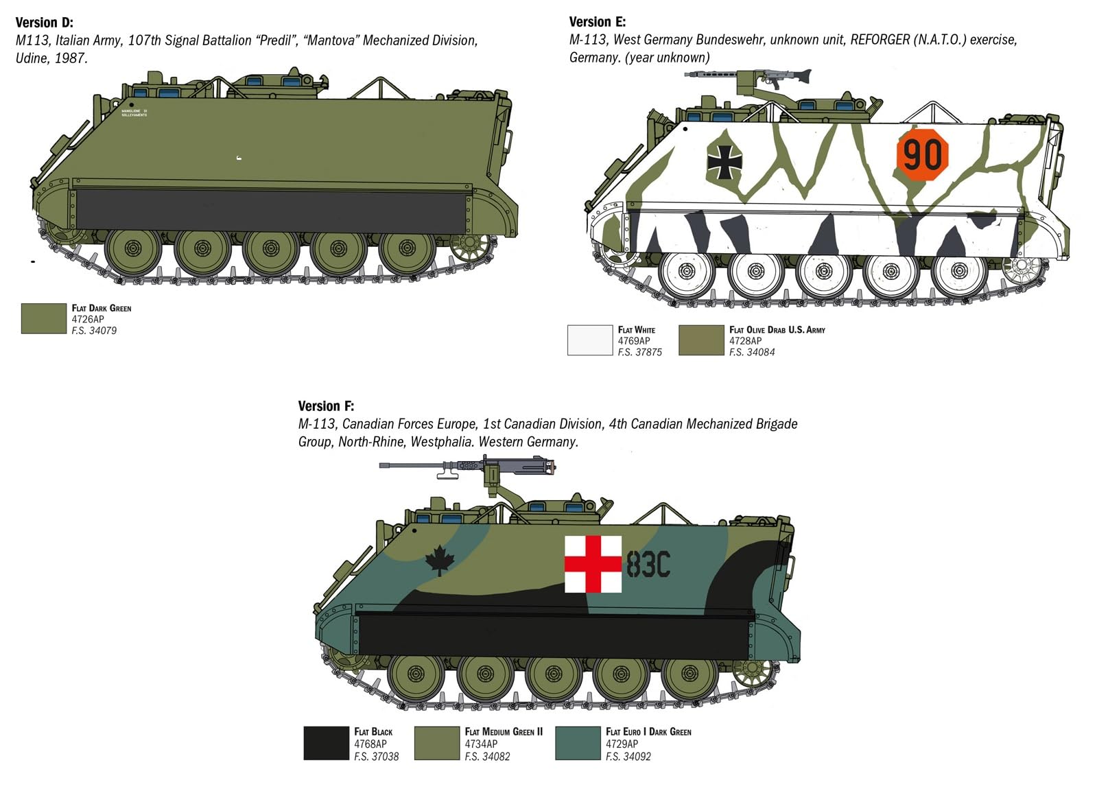 Italeri 6753 1:35 M-113 APC - Modellbau, Bausatz, Standmodellbau, Basteln, Hobby, Kleben, Plastikbausatz, detailgetreu, Panzer Bausatz, Militär