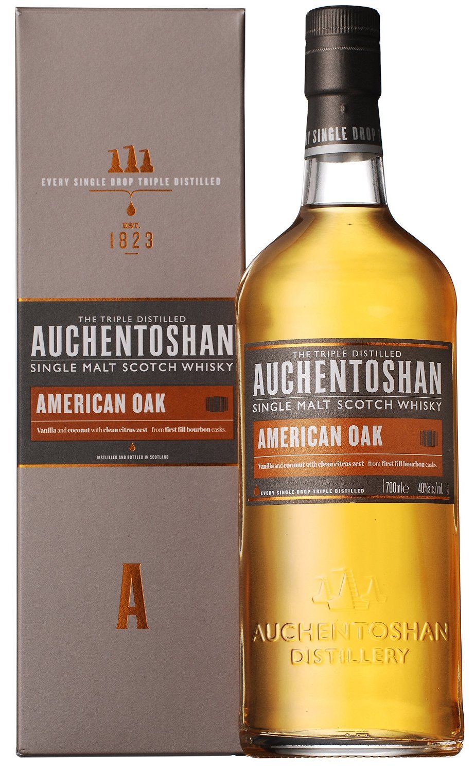 シングルモルトウイスキー オーヘントッシャン アメリカンオーク 700ml [並行輸入品]