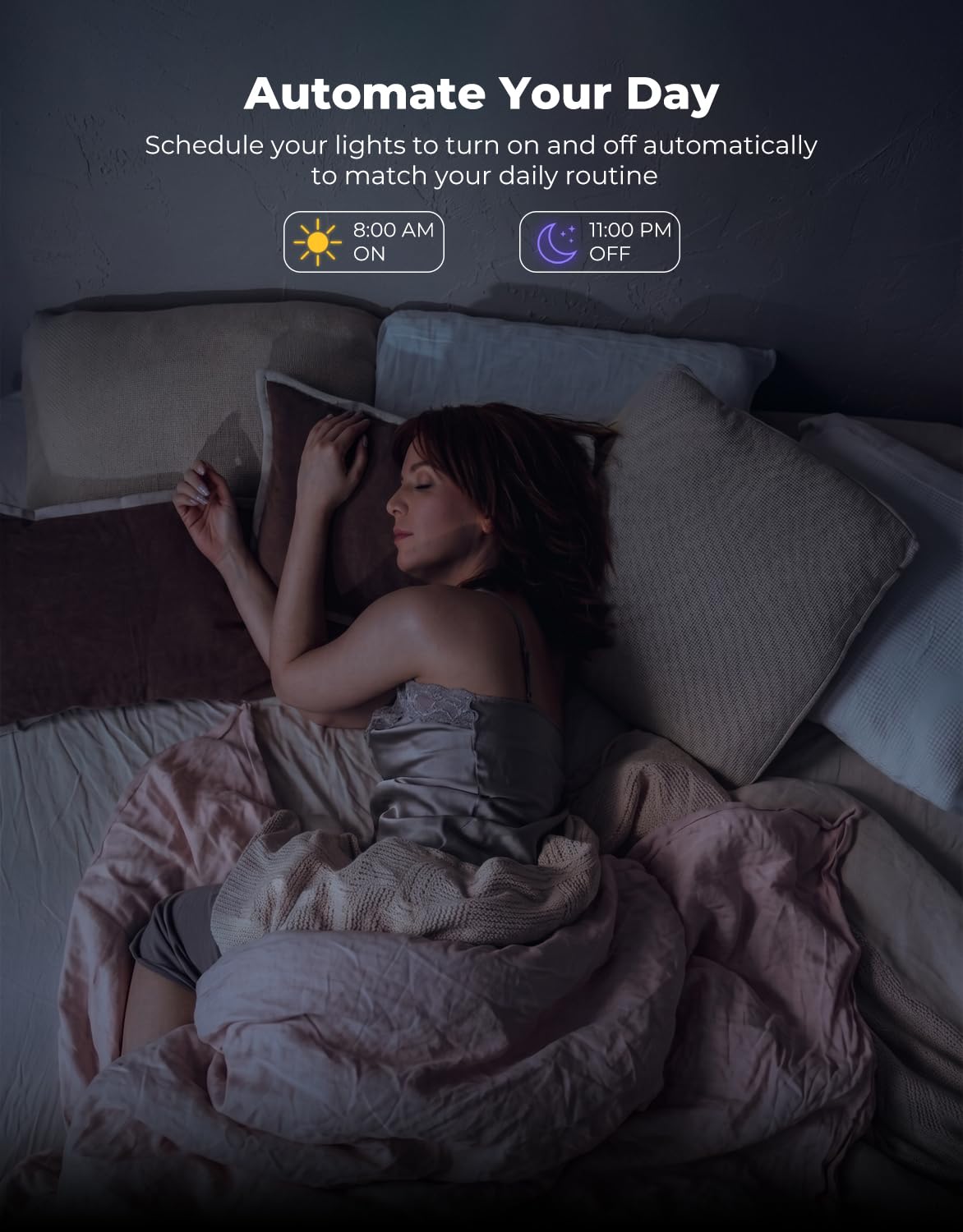Smart LED Deckenleuchte Ringe (88x68cm), 40W 4000lm Wohnzimmerlampe mit Alexa/Google Home, Dimmbare Schlafzimmerlampe per App (Tuya), Memory-Funktion & Timer, Vormontiert, Weiß