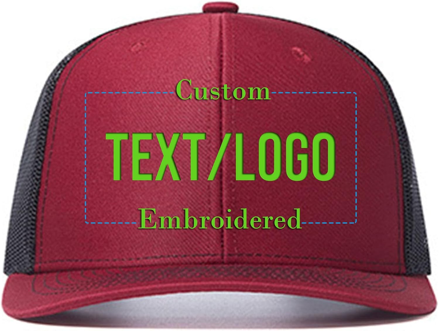 Vupouma® Custom Trucker Hat Add Your Own Text or Logo | Personalized Trucker Cap | Embroidered Baseball Hat for Men Women