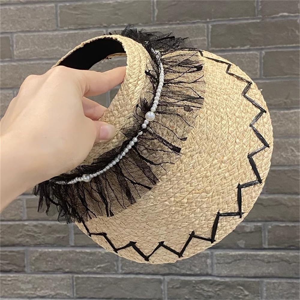 Casquette Visière Chapeau de Plage d'été for Femme, Protection Solaire for Le Visage