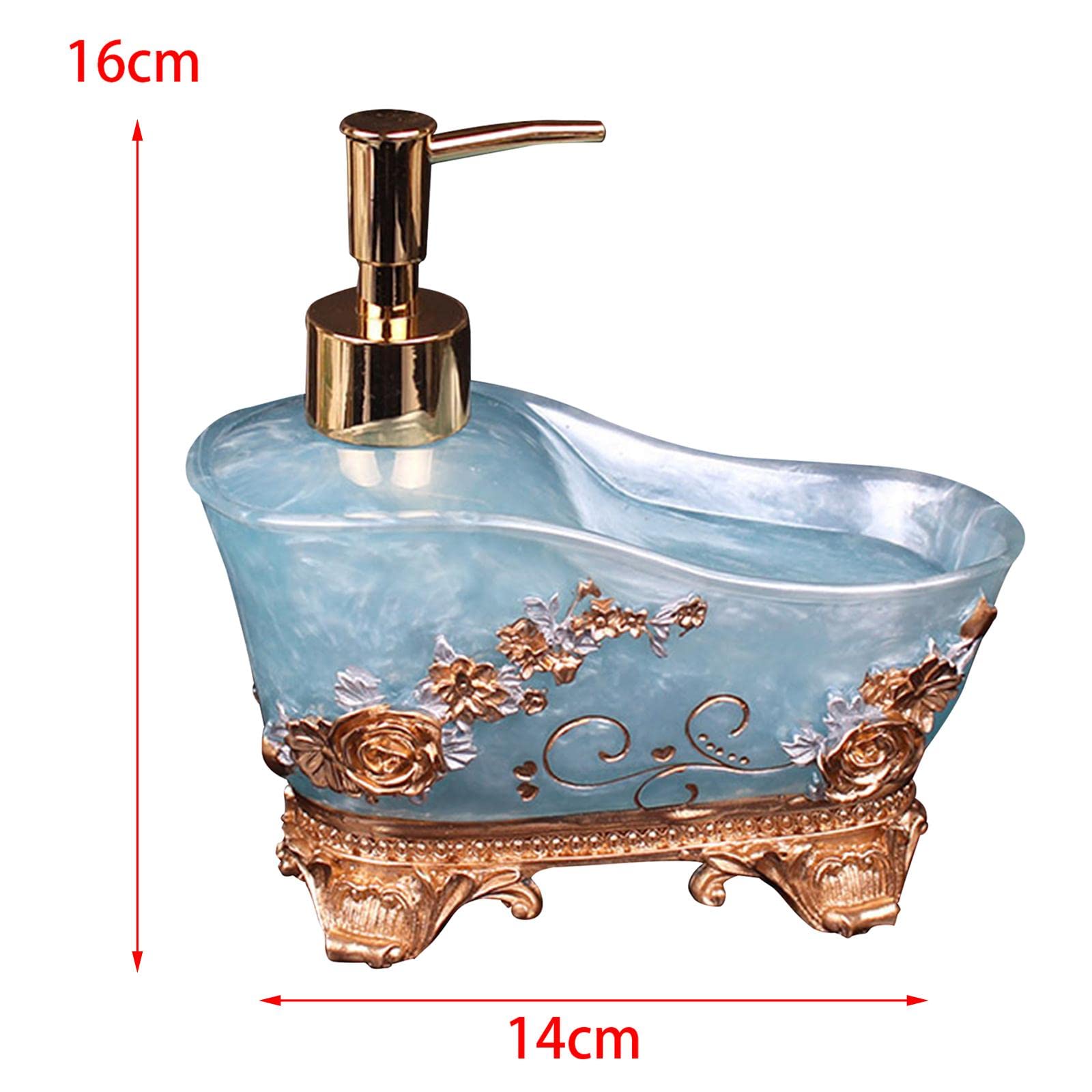 Elegante Dispenser di Sapone per Uso in Cucina E Bagno, Blu