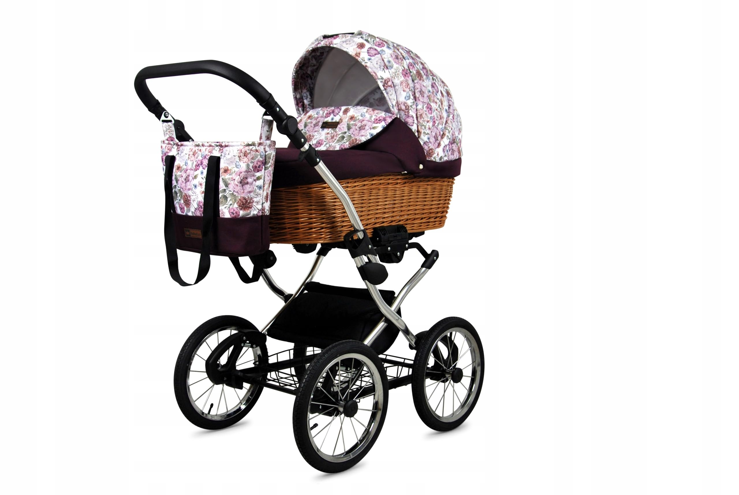 BabyLux® Carrito de Bebé Sistema de Viaje Set 3 en 1 - Classic Exclusive - incl. Capazo, Silla de Paseo, Silla Coche - Cochecito - con Bolso cambiador, Cubierta para la lluvia, Mosquitera etc.