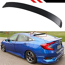 Cuztom Tuning Fits for 2016 2017 2018 2019 10th Gen Honda Civic 4 Door Sedan JDM Rear Window ROOF Spoiler Wing - Version 2 - coolthings.us