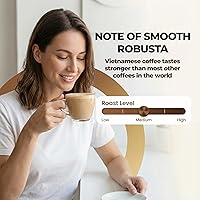 Vista 3 de Vinacafe Paquetes de café instantáneo 3 en 1 auténtico sabor vietnamita, mezcla equilibrada de café de tostado medio para una preparación rápida