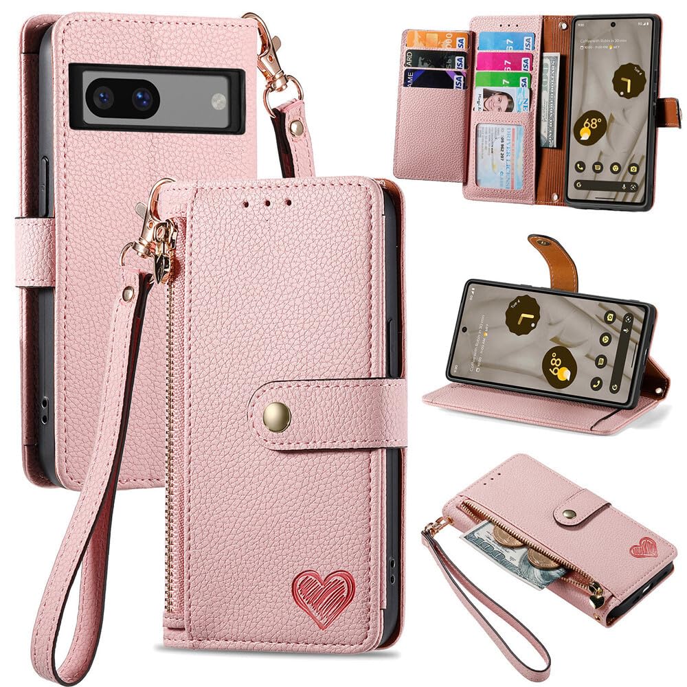 Housse Pixel 8 Pro fermeture éclair et rabat magnétique antichoc - 8