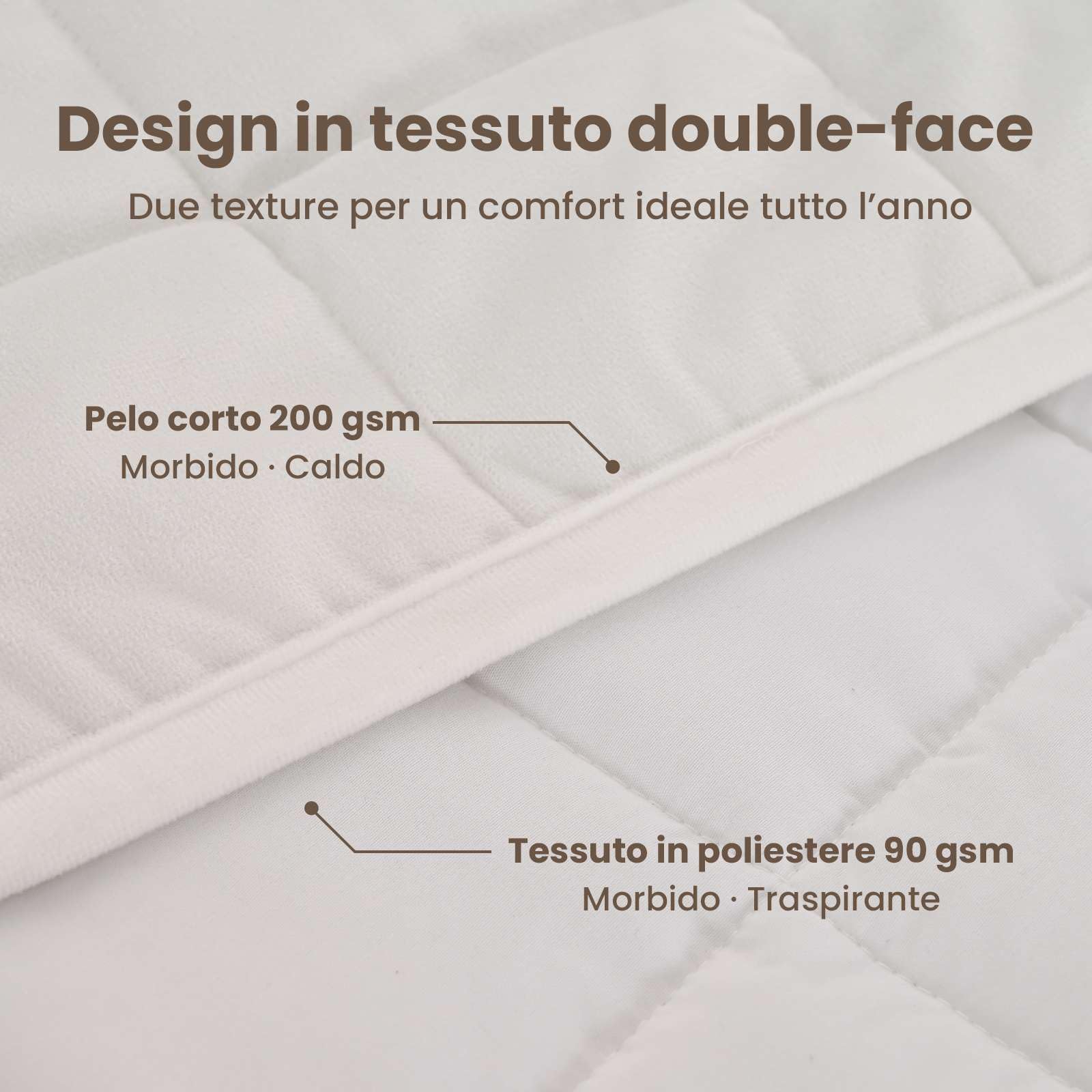 vidaXL Coperta Ponderata Bianco 200 x 230 cm 13 kg 100% Cotone 205T