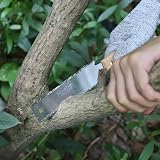 Heatigo - Sega a Mano Giapponese Piccola per Legno da Taglio Fine, Doppio Taglio 11/17 TPI, Manico in Legno, Denti Fini per Potatura e Lavorazione - 8