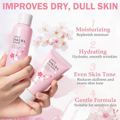 Miniatura 6 de Set de cuidado de la piel para niños, adolescentes, niñas, cuidado de la piel de cerezo para niñas, kit hidratante para el cuidado de la piel de la