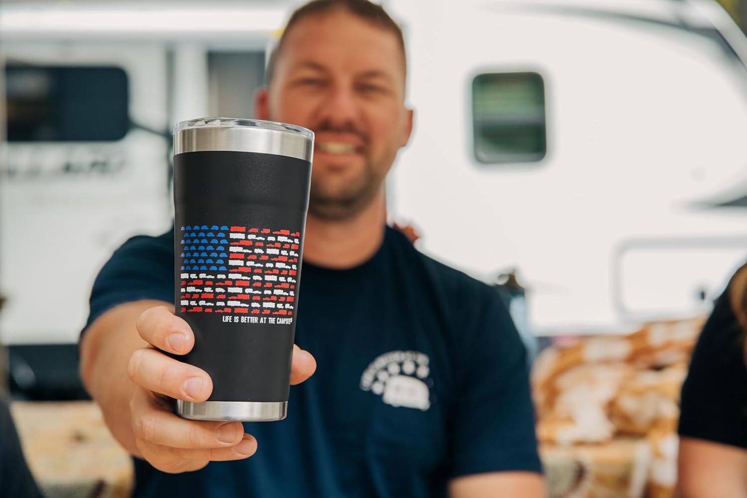 Camco RhinoFLEX 20' RV Sewer Hose Kit & Life is Better at The Campsite 20-oz Stainless Steel Tumbler