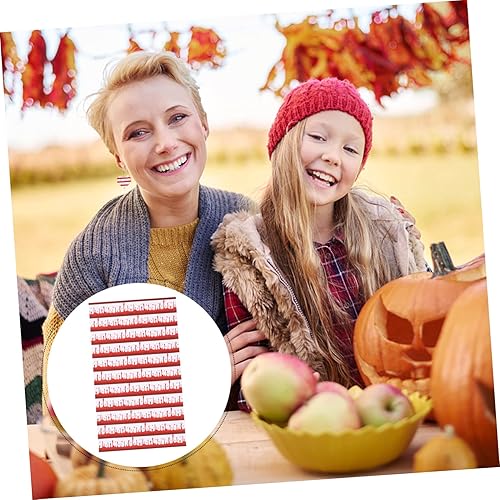 Miniatura 8 de SEWACC 8 piezas de hoja de Halloween de cuero con purpurina de tela Yule papel de regalo con purpurina aretes de Halloween papel de regalo para