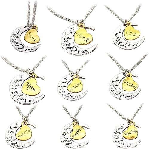 Miniatura 8 de curfair Collar con dije de cadena elegante con texto en inglés "I Love You" con texto en inglés "I Love You" con texto en inglés "I Love You" ("Te