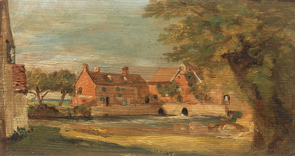 Cuadro Flatford Mill de John Constable ideal para decorar despachos pequeños