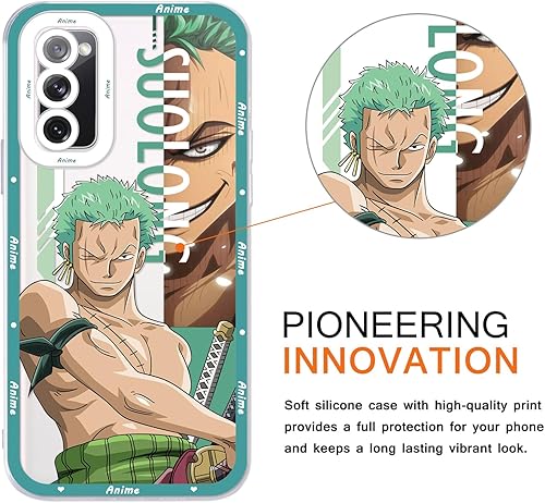 Miniatura 2 de 2 fundas transparentes de anime japonés para Samsung Galaxy A13 5G, transparentes de 6.5 pulgadas, estampado de cómics de manga genial, fundas de