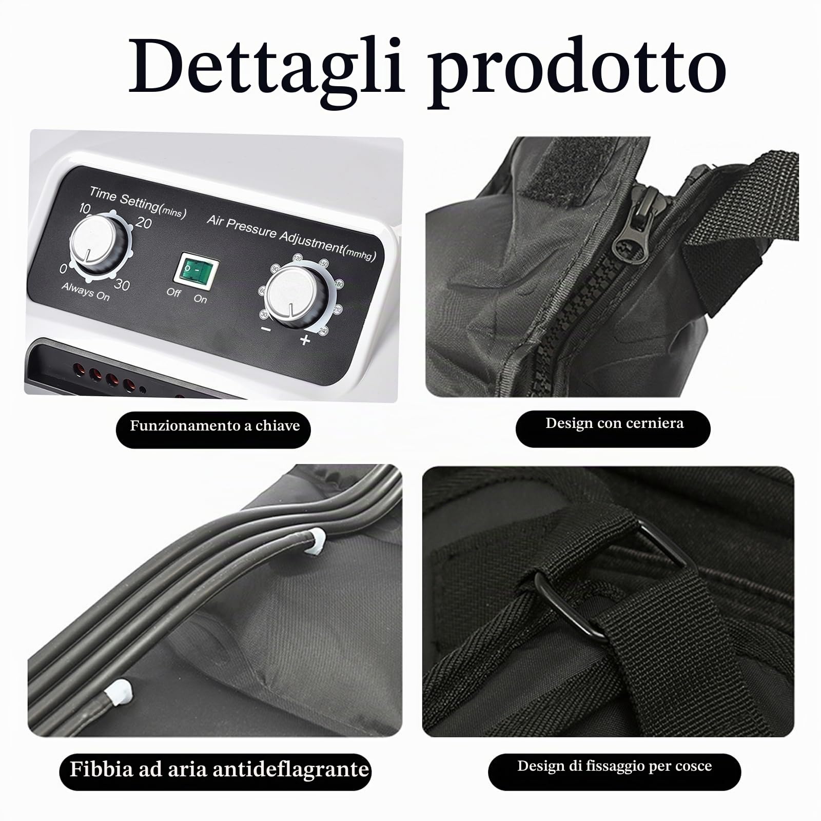 Pressoterapia Per Casa XXL Linfodrenaggio Gambe, Apparecchio Pressoterapia Linfodrenaggio Professionale, Macchinario Pressoterapia Gambe E Braccia Massaggiatore Gambes E Piedi Linfodrenante, 6 Cameres