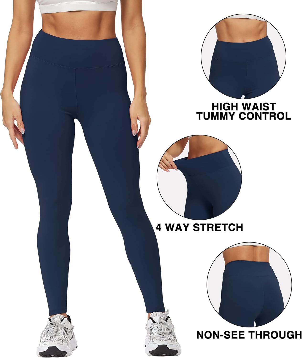 Natural Feelings Buttercloud High Waisted Leggings for Women Ultra Soft Stretch Slim Yoga Leggings - Image 5