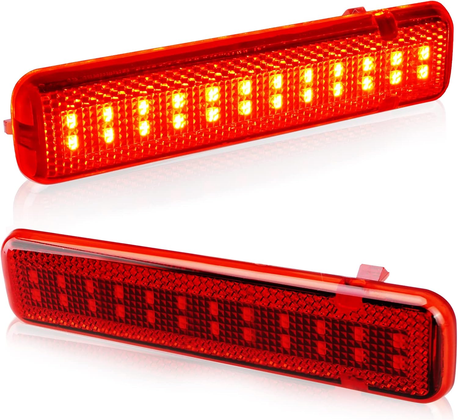 DLumina LED Rear Door Lights Interior Door Reflector Panel for Chevy Silverado GMC