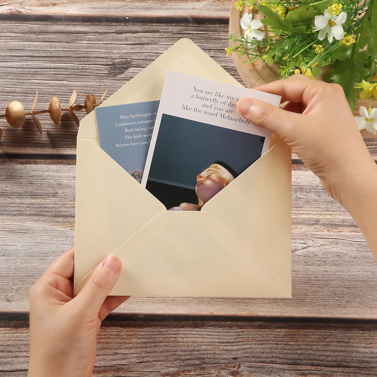 50 Pack Colored A7 Invitation Envelopes 5x7 Brown, 5 1/4 x 7 1/4 in image 5