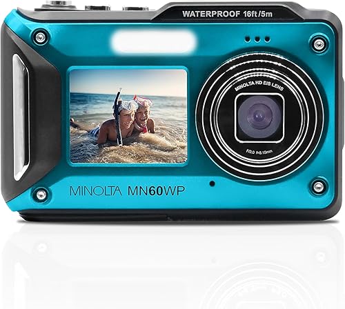 Miniatura 2 de Minolta MN60WP 48MP  4K Ultra HD Cámara digital impermeable de doble pantalla