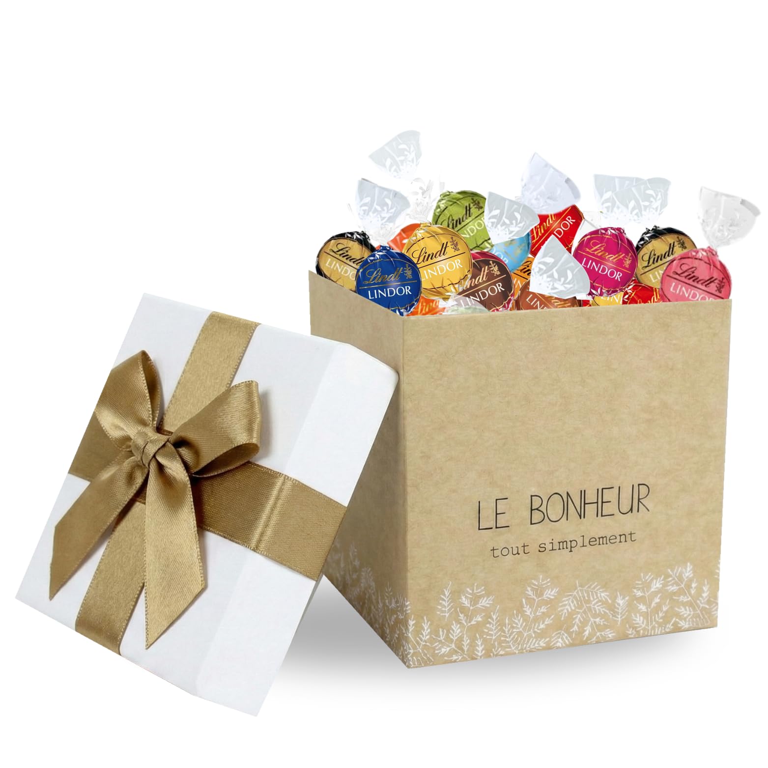 LINDT - Coffret Bonheur de 40 chocolats LINDOR assortis - 500 g