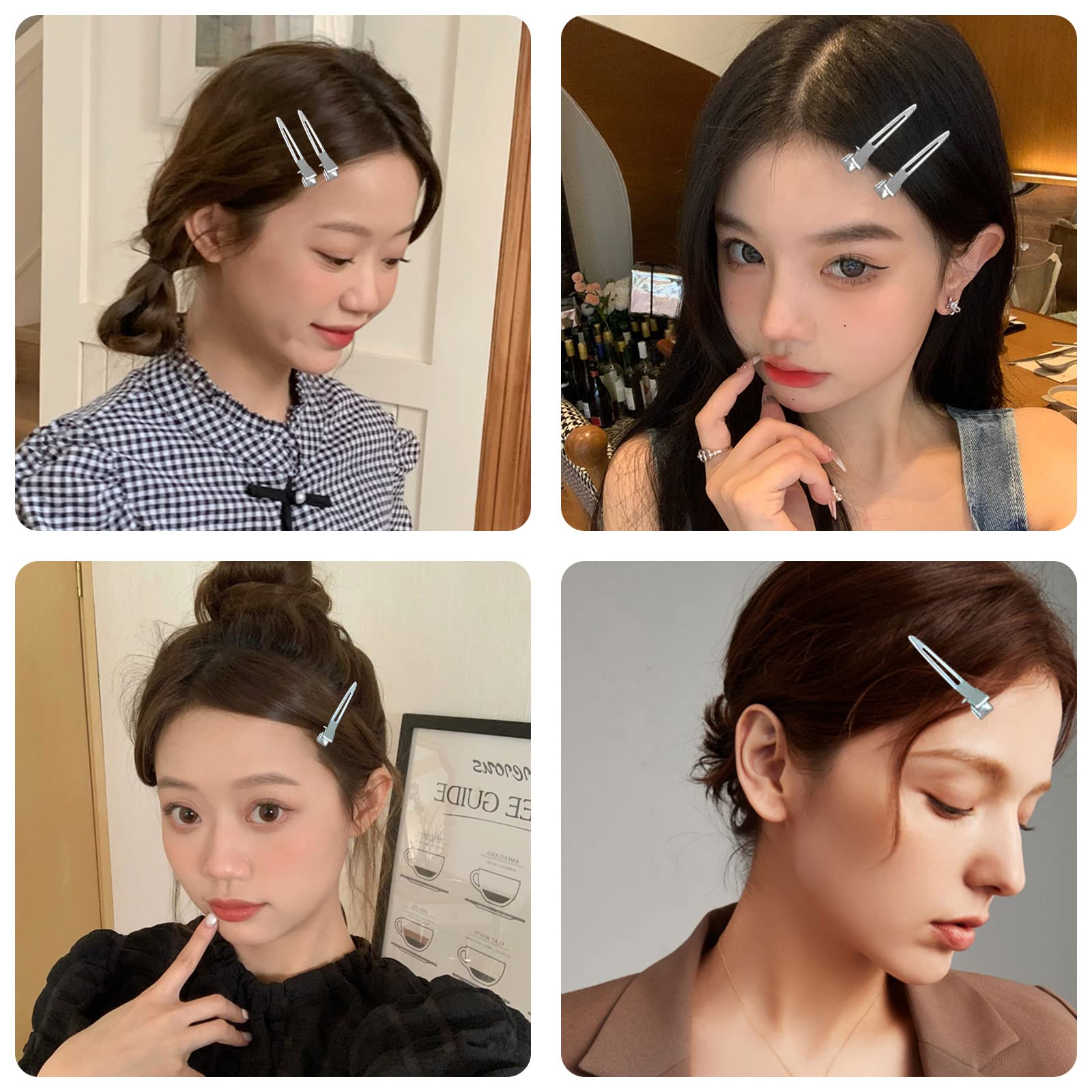 Amazon.co.jp: ZHEJIA ダッカール ヘアクリップ プロ用 (50本セット 