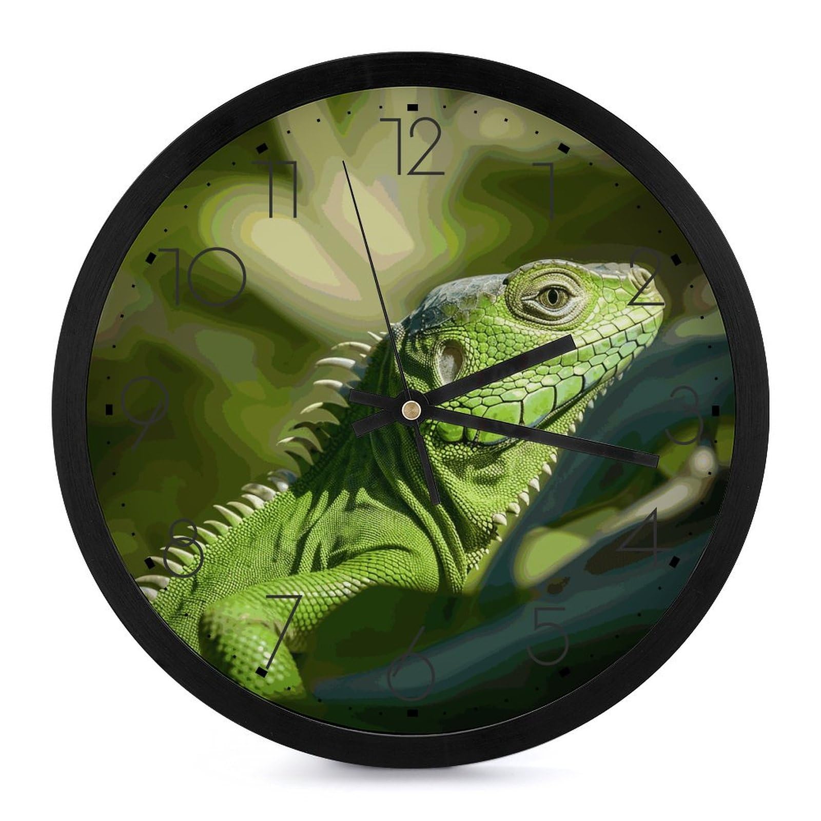 Horloge murale moderne ronde 25,4 cm à piles pour chambre et bureau