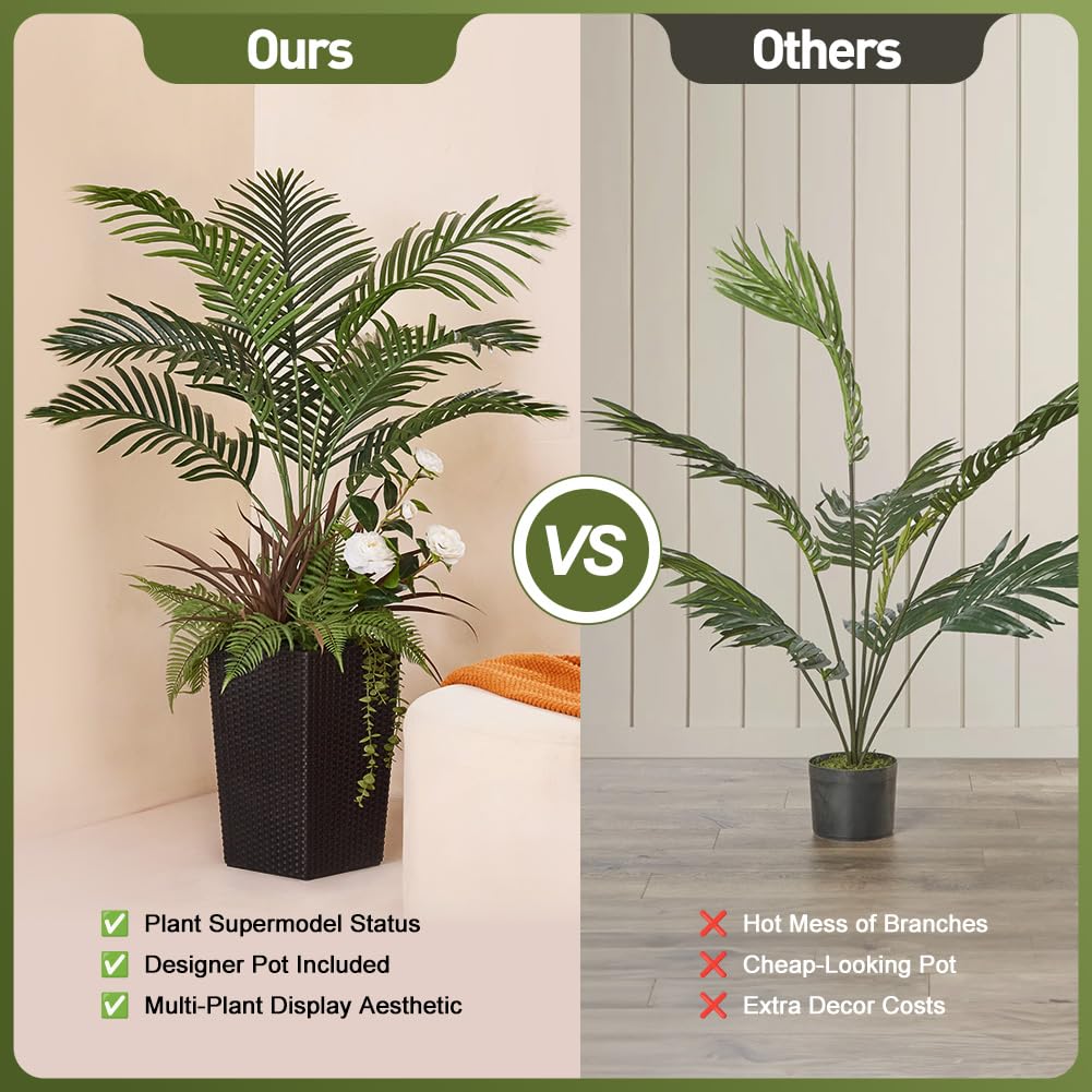 VeriNatural Kunstmatige zwarte olijfboom 150 cm - UV-bestendige echt houten stam - Grote kunststof kamerboom in pot met verstelbare takken - Decoratieve kunstplant voor de
