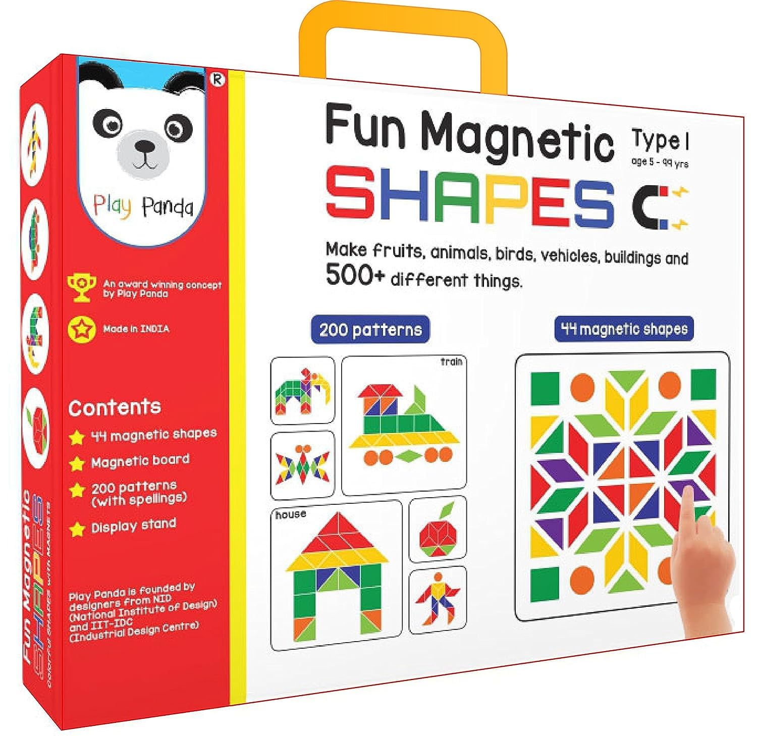 TOYSCAPE Fun Magnetic Shapes (Junior) - Type 1 with 44 Magnetic Shapes, 200 Pattern Book, Magnetic Board, and Display Stand, Magnetic Toys for Kids 5+ (B0DGFH4J3M) Amazon Price History, Amazon Price Tracker
