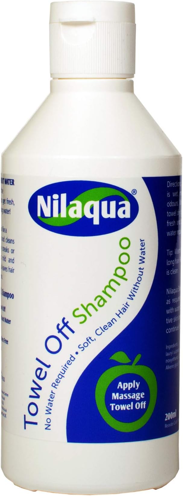 NialaquaTowel Off Dry Shampoo, Waterless No Rinse Shampoo, Travel , Outdoor Portable Shampoo 200 ml