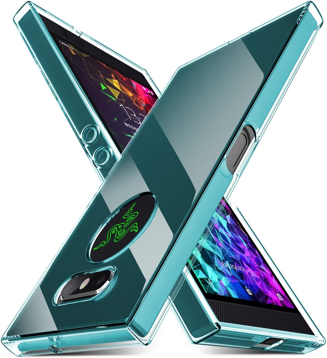 BEBEST-Razer Phone 2 Case (2018), Razer Phone 2 Clear Case [Anti-Scratch & Non-Slip] Flexible Thin Cover, Ultra Slim Soft TPU Case for Razer Phone 2 (5.7")-Blue