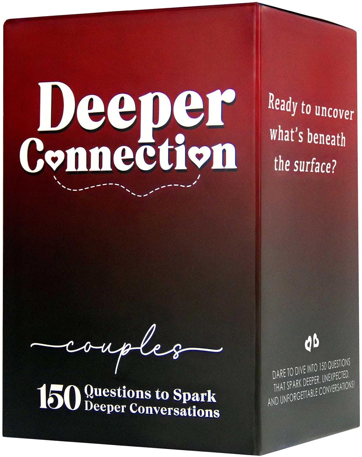 Deeper Connection, Couples Games with 150 Deep Questions to Build Intimate Connection & Trust, Relationship Couples Game for Date Nights, Wedding Gift for Couple