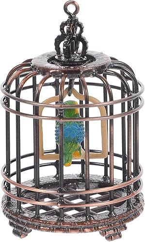 Miniatura 9 de NUOBESTY Decoraciones para Salas de Casa modelo de jaula de pájaros en miniatura, decoración de jaula de pájaros para casa de muñecas, decoración
